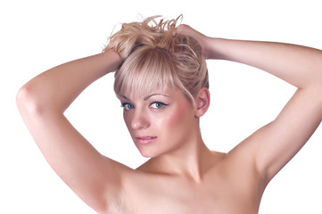 Fototapeta premium lovely girl blonde