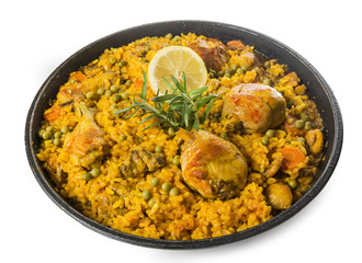 Paella de pollo