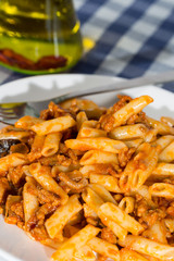 Macaroni with tomato