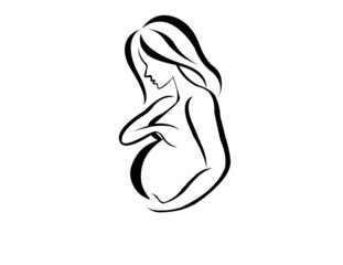 silhouettes of pregnant