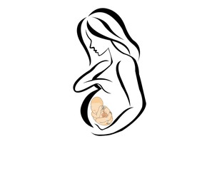 silhouettes of pregnant