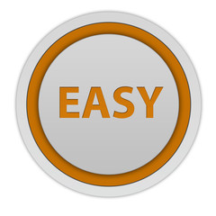 Fototapeta premium easy circular icon on white background