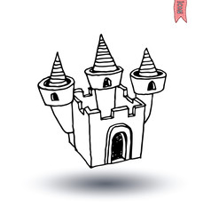 Fototapeta premium castle, vector illustration
