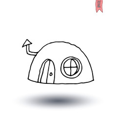 House icon, vector illustration.