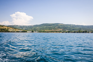 beautiful coastline in Slovenia near Piran