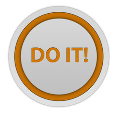 Do it circular icon on white background