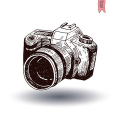 camera icon, vector illustration