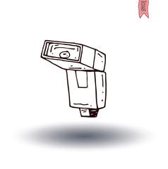 camera flash  icon, vector illustration