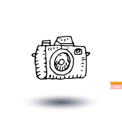 camera icon, hand drawn illustration.