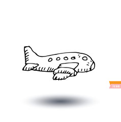 plane, vector illustration.