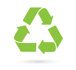 Green Recycle logo vector