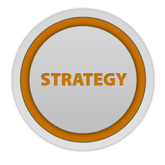 Strategy circular icon on white background