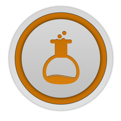 Chemist circular icon on white background
