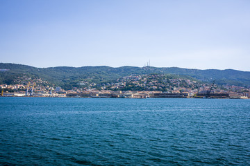 Fototapeta premium The sea view on the coastilne in Italy near Trieste