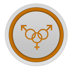 Sexuality circular icon on white background