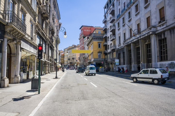 Fototapeta na wymiar Beautiful architecture, and buildings of Trieste, Italy