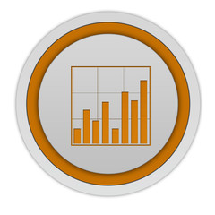 Obraz premium Data analysis circular icon on white background
