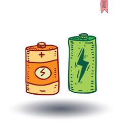 battery icon - vector illustration