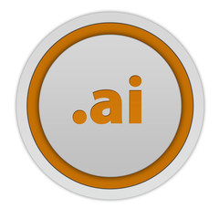 .ai circular icon on white background