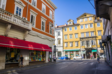 Fototapeta premium Beautiful architecture, and buildings of Trieste, Italy 