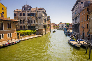 Small canal in the Venice, Italy