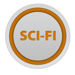 SciFi circular icon on white background