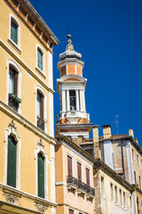 Fototapeta na wymiar street in historic Venice, Italy -close-up