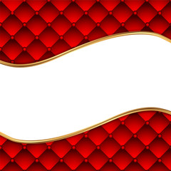 Red leather background with space for text