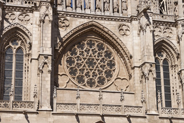 Obraz premium Burgos cathedral rosette.