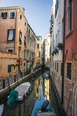 Fototapeta na wymiar Beautiful view on the Venice city in Italy with canal