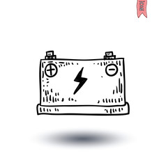 battery icon - vector illustration