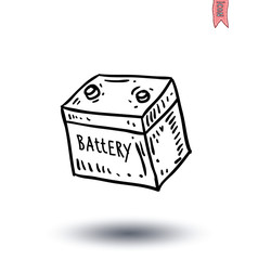 battery icon - vector illustration
