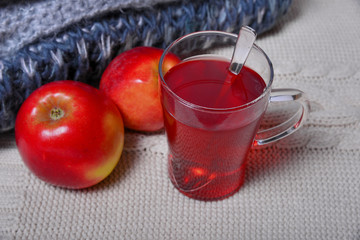 Winterzeit Wolle Strick Tee warm