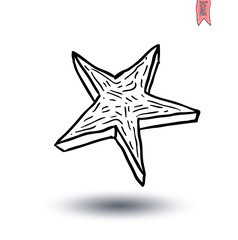 stars icon Isolated. Vector illustration.
