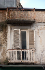 Fototapeta na wymiar Ruin italian balcony