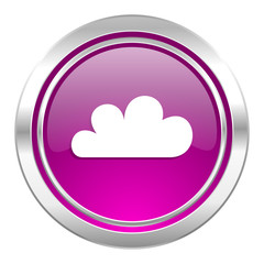 cloud violet icon waether forecast sign