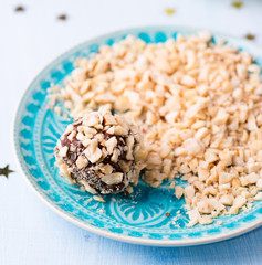 Dark chocolate truffles