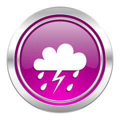 storm violet icon waether forecast sign