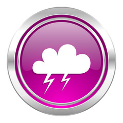 storm violet icon waether forecast sign