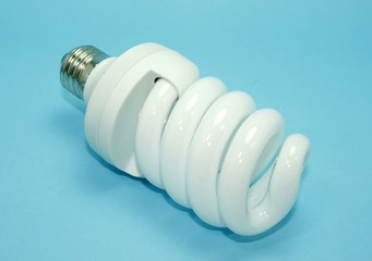 energy efficient light bulb isolated