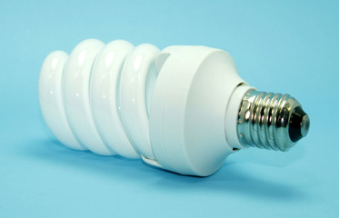 energy efficient light bulb isolated