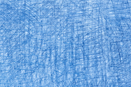blue crayon drawings on white background texture