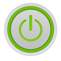 power circular icon on white background