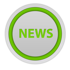 News circular icon on white background