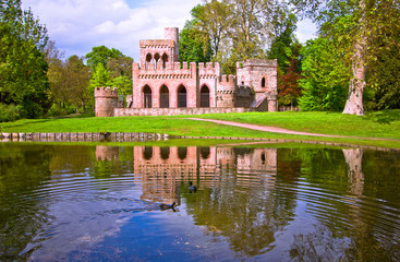 Obraz premium Old biebrich castle, Wiesbaden, Germany