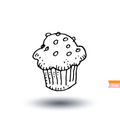 Cake food icon, vector illustration.