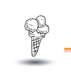 Sweet icon ice cream, vector illustration.