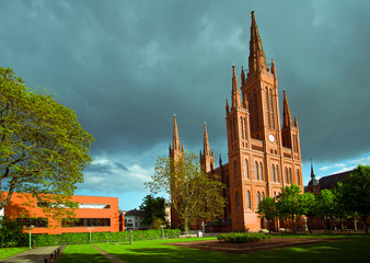 Fototapeta premium City Hall in Wiesbaden, Germany