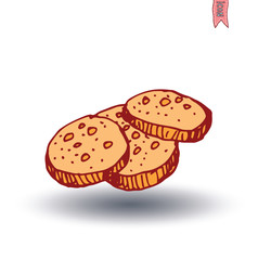 Cake food icon, vector illustration.