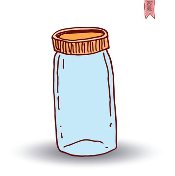 Bottle icon, vector illustration